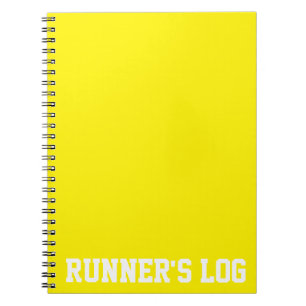 Carnet Couleurs de base du rondin du coureur simple de
