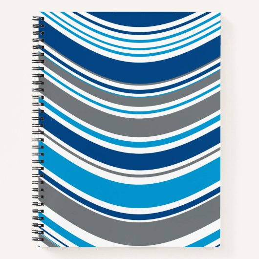 Carnet Couleurs de style rétro Vagues (Devant)