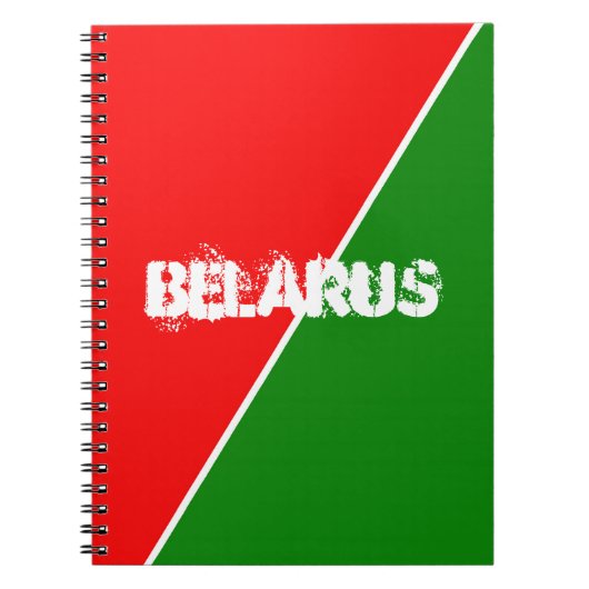 Carnet Couleurs du drapeau national biélorusse (Devant)