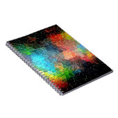 Carnet Couleurs dynamiques abstraites de la peinture | (Côté Droit)