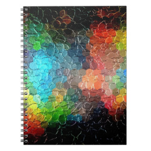Carnet Couleurs dynamiques abstraites de la peinture