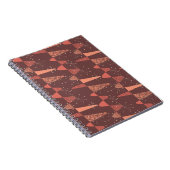 Carnet Couleurs en terre cuite vagues et étoiles sans cou (Côté Droit)