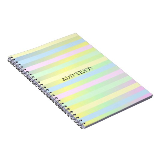 Carnet Couleurs pastel arc-en-ciel (Côté Droit)