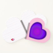 Carnet Couleurs pastel & coeurs violets battre (Intérieur)