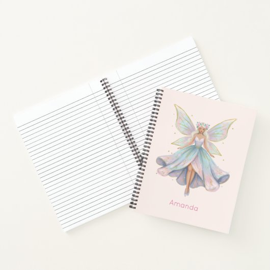 Carnet Couleurs pastel de l'ange magique fée (Intérieur)