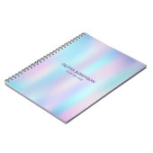 Carnet Couleurs pastel Fond abstrait iridescent (Côté gauche)