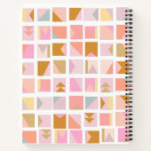 Carnet Couleurs pastel jolies design géométrique moderne (Dos)