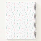 Carnet Couleurs pastel Parsemées de blanc (Dos)