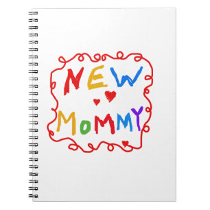 Carnet Couleurs primaires Texte Nouveaux cadeaux maman