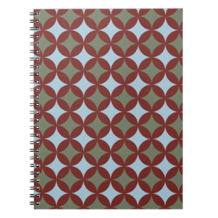 Carnet Couleurs rétro Mi-Siècle Cercles modernes