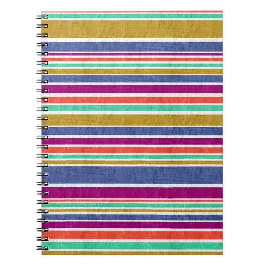 Carnet Couleurs rétrospectives Tailles texturées (Devant)