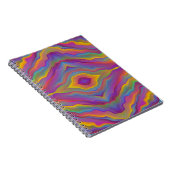 CARNET COULEURS VIVES ABSTRAITES ONDULÉES (Côté Droit)