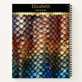 Carnet Couleurs vives de la peau d'un serpent toxique (Dos)