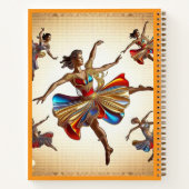 Carnet "Couleurs vives de mouvement" (Dos)