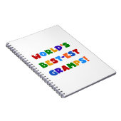 Carnet Couleurs vives Meilleurs Cadeaux Gramps du monde (Côté Droit)