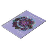 Carnet Council of Leaves | Mandala Art P&B (Côté gauche)