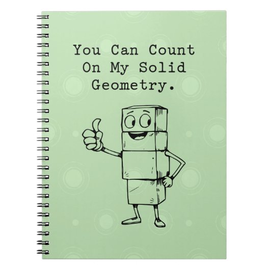 Carnet Count On My Solid Geometry Reliable Math Humor (Devant)