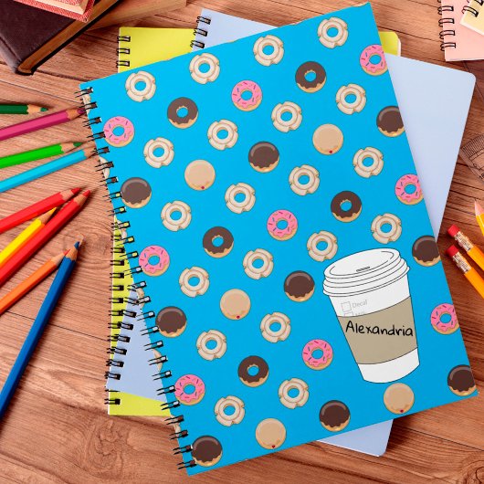 Carnet Coupe de café personnalisée Holey Doughnut