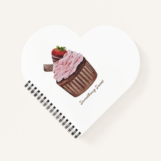 Carnet Coupe De Fraise Cute À L'Aquarelle (Devant)