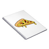 Carnet Coupe de pizza Cute Kawaii (Côté Droit)