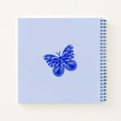 Carnet Coupe et fleurs de porcelaine bleue (Dos)