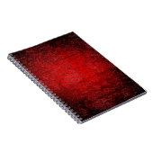 Carnet Coupe noire de la texture rouge (Côté Droit)