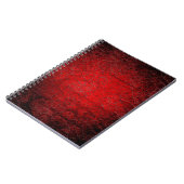Carnet Coupe noire de la texture rouge (Côté gauche)