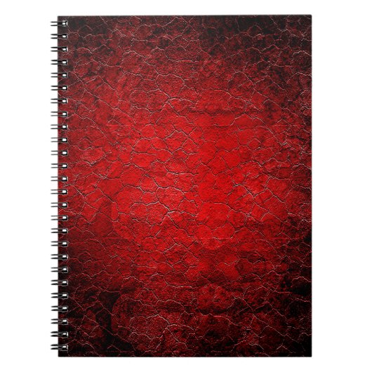 Carnet Coupe noire de la texture rouge (Devant)