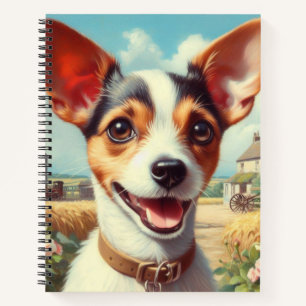 Carnet Coupe Toy Fox Terrier Peinture