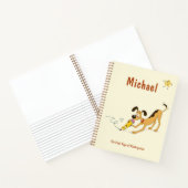 Carnet Couper le chien avec un crayon (Intérieur)