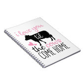 Carnet Couple Cadeau Je T'Aime Jusqu'À Ce Que Les Vaches (Côté Droit)