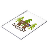Carnet Couple castor mignon Oregon (Côté gauche)
