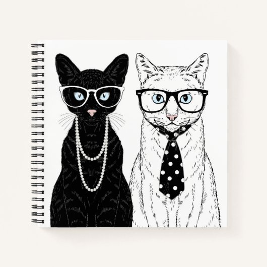 Carnet Couple de chats (Devant)
