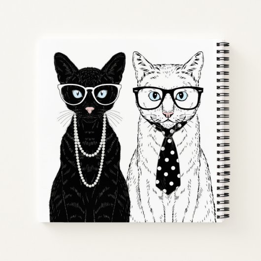 Carnet Couple de chats (Dos)