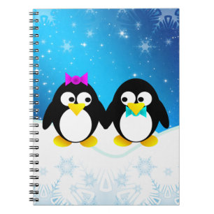 Carnet Couple de manchots