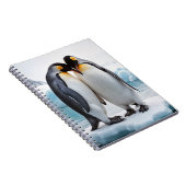 Carnet Couple de manchots sur un iceberg (Côté Droit)