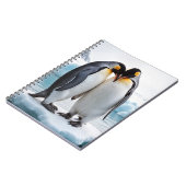 Carnet Couple de manchots sur un iceberg (Côté gauche)