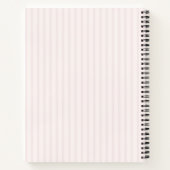 Carnet Couple d'éléphant rose doux (Dos)