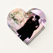 Carnet Couple en amour S'embrasser dans la pluie Art Abst (Dos)