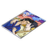 Carnet Couple Gay Dans Le Style De L'Art Japonais Ukiyo-e (Côté gauche)