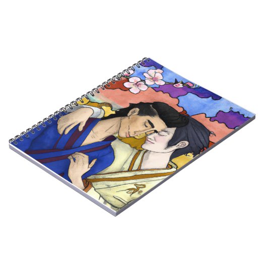 Carnet Couple Gay Dans Le Style De L'Art Japonais Ukiyo-e (Côté gauche)