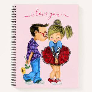 Carnet Couple mignon - Je Vous Aime