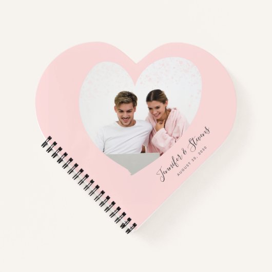 Carnet Couple PhotoHeart Rose (Devant)
