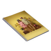 Carnet Couple rétro en jaune (Côté Droit)