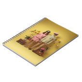 Carnet Couple rétro en jaune (Côté gauche)
