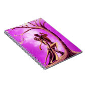 Carnet Couple romantique dansant Tango rose Jaune (Côté Droit)