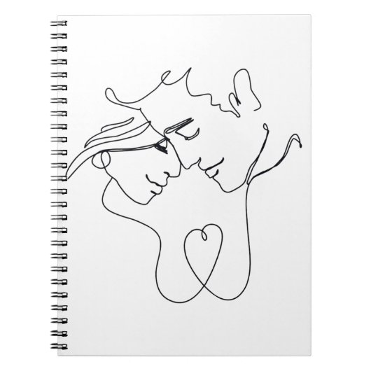 Carnet Couple romantique Dessin (Devant)