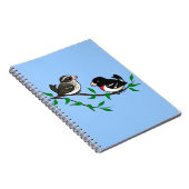 Carnet Couples de gros-bec de Rose-breasted (Côté Droit)