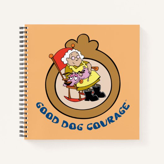 Carnet Courage du chien lâché | Good Dog Courage (Devant)