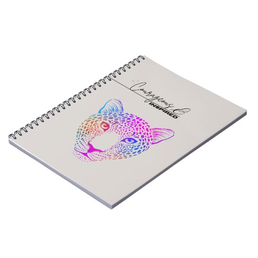 Carnet Courageous & Inspired Cosmic Leopard Notebook (Côté gauche)
